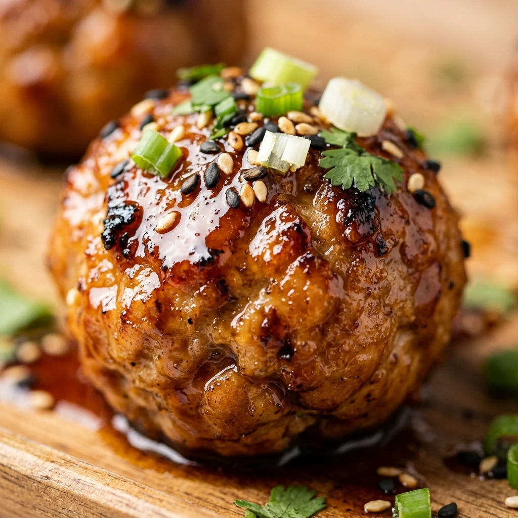 BBQ Glazed Chicken Meatballs