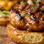 BBQ Honey Glazed Chicken Burgers