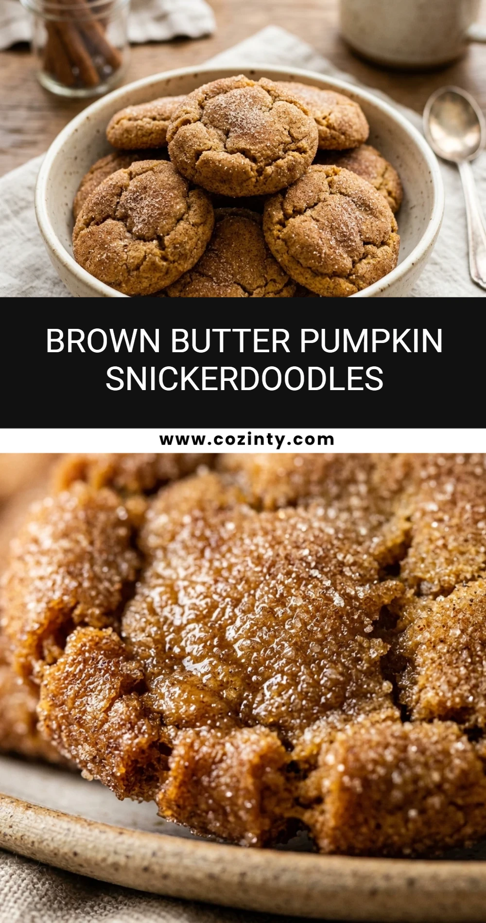 Brown Butter Pumpkin Snickerdoodles
