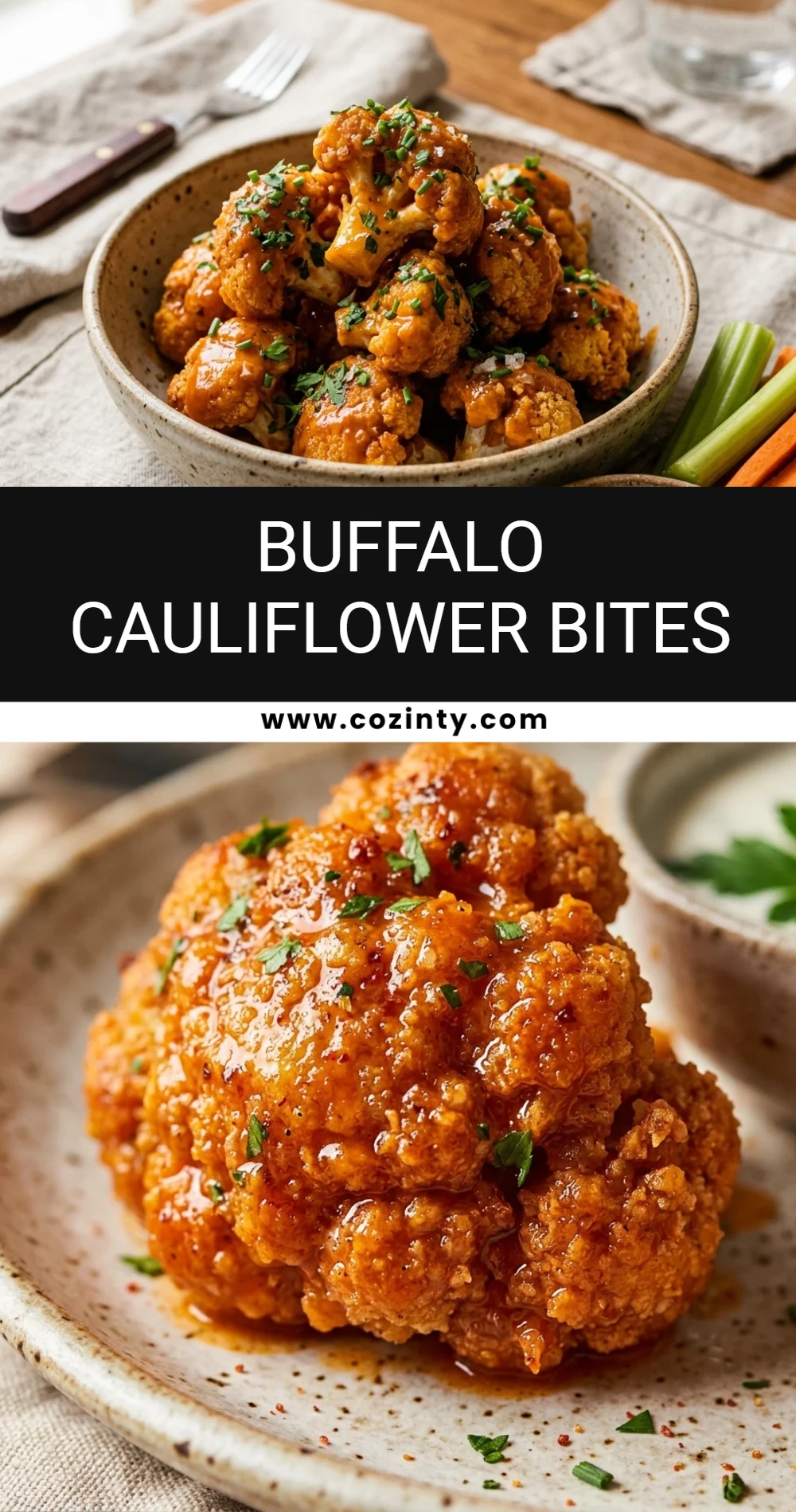 Buffalo Cauliflower Bites