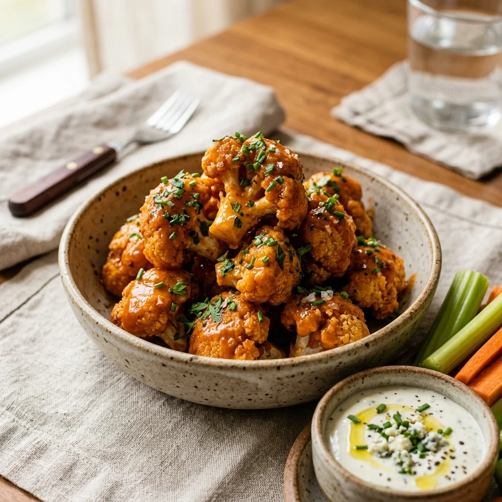 Buffalo Cauliflower Bites