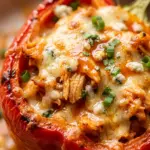 Buffalo Chicken Stuffed Peppers