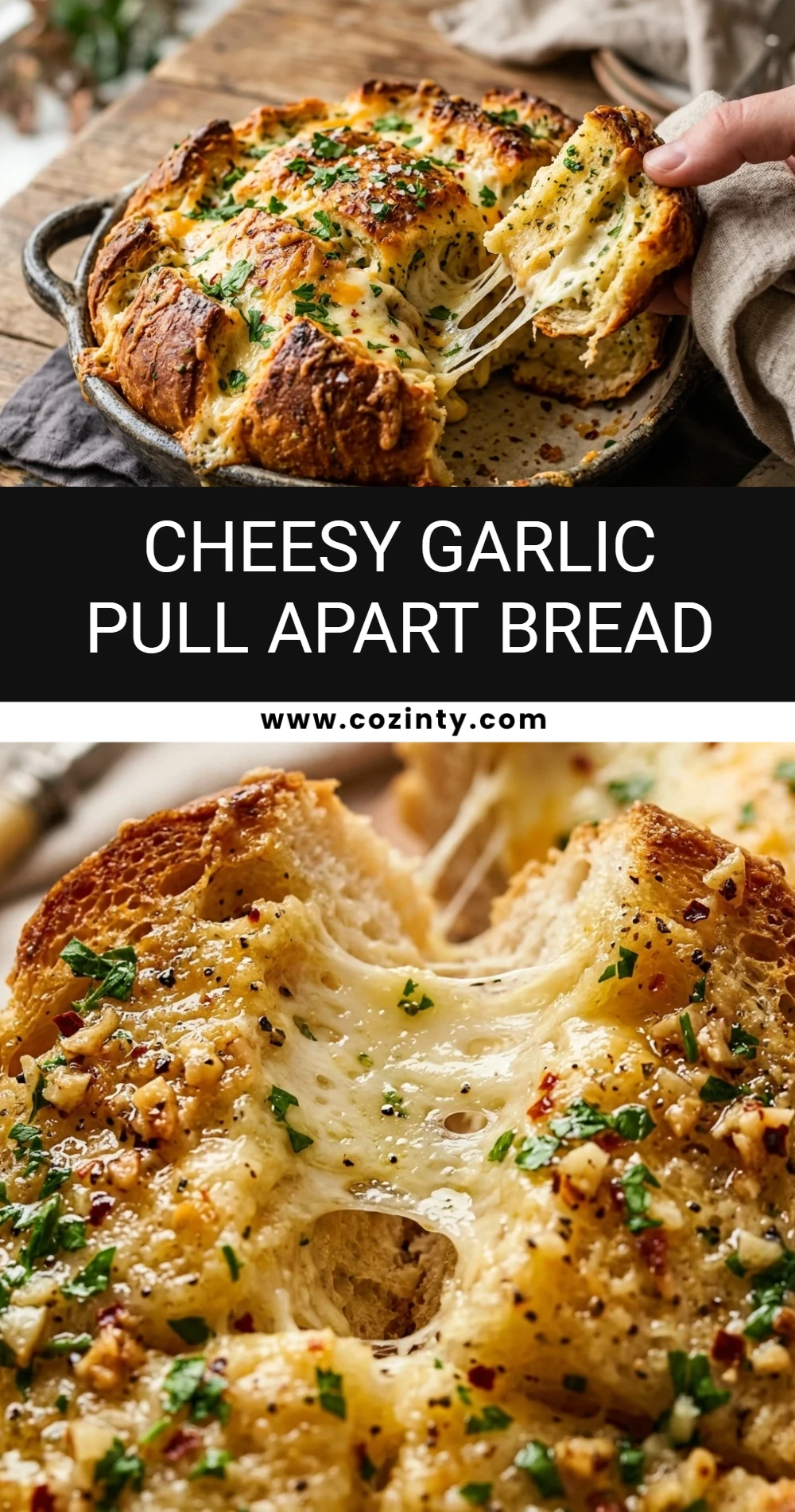 Cheesy Garlic Pull Apart Bread