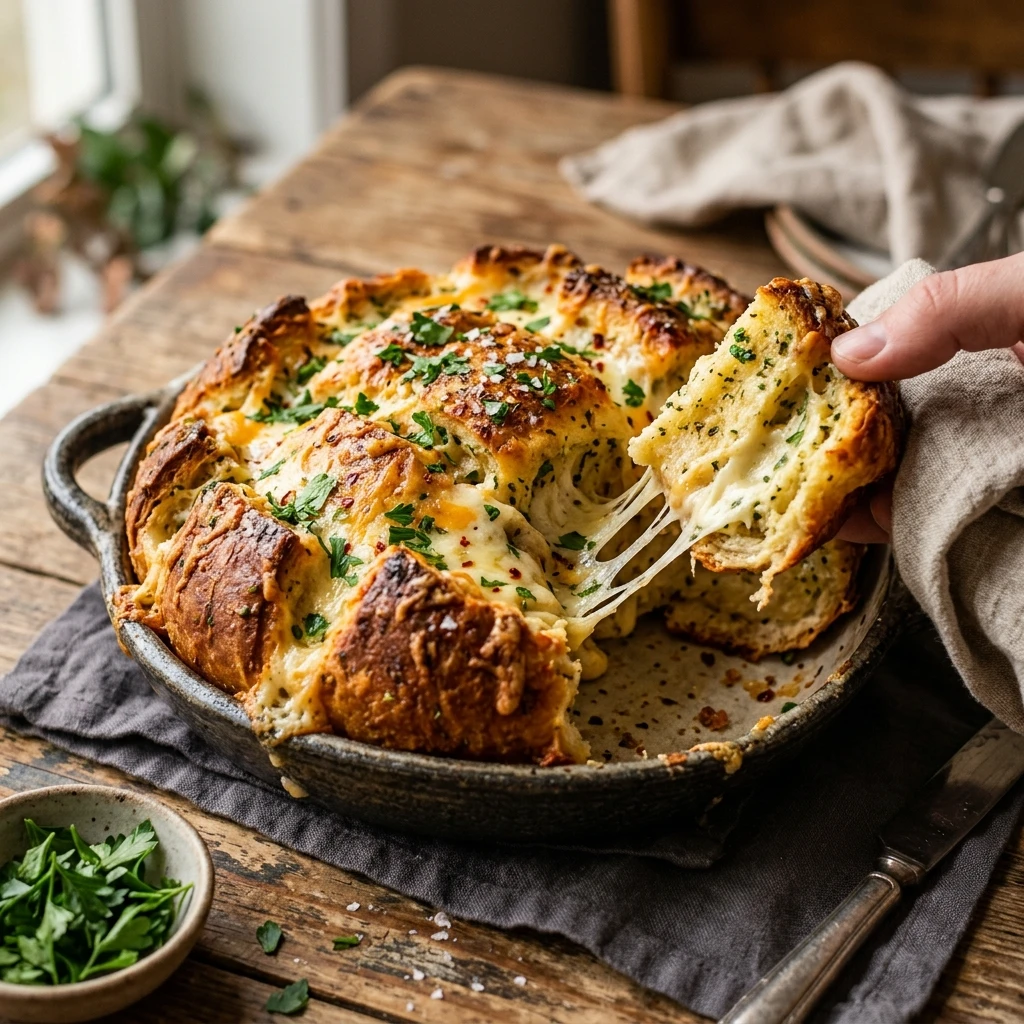 Cheesy Garlic Pull Apart Bread