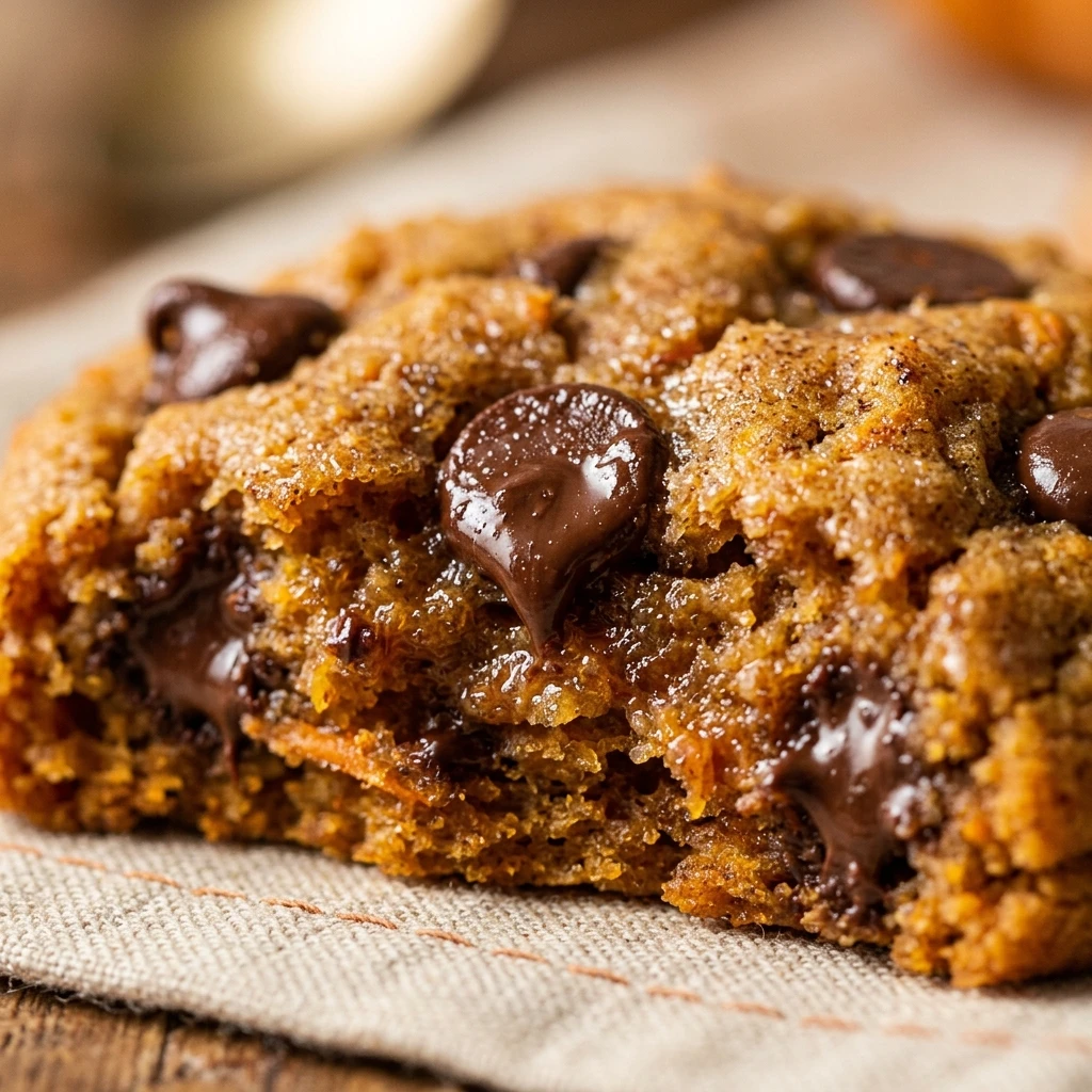 Chewy Pumpkin Chocolate Chip Cookies