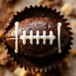 Chocolate Peanut Butter Football Cups