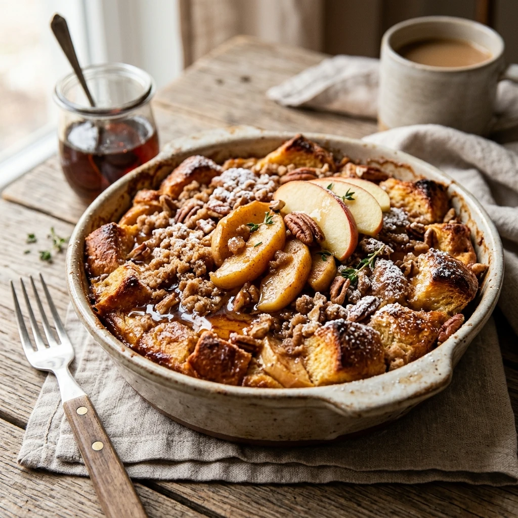 Cinnamon Apple French Toast Casserole