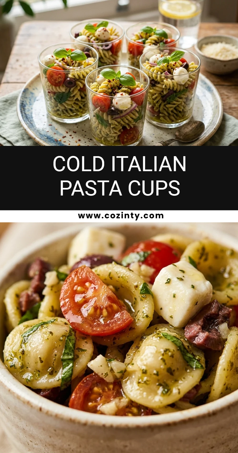 Cold Italian Pasta Cups
