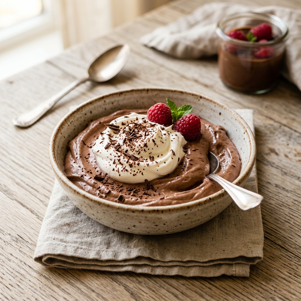 Cottage Cheese Chocolate Mousse 3-Ingredient
