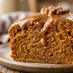 Creamy Maple Glazed Pumpkin Bread