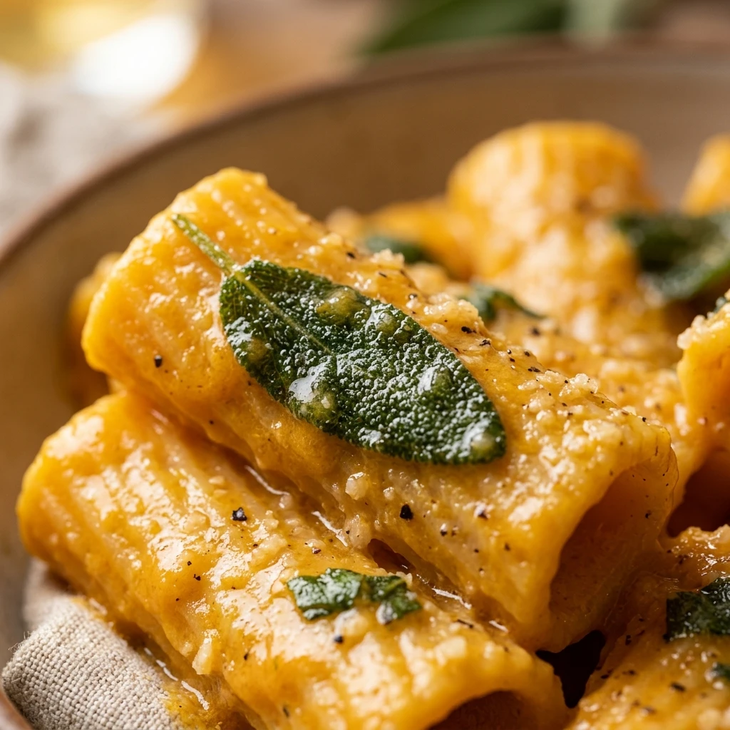 Creamy Pumpkin Pasta With Sage