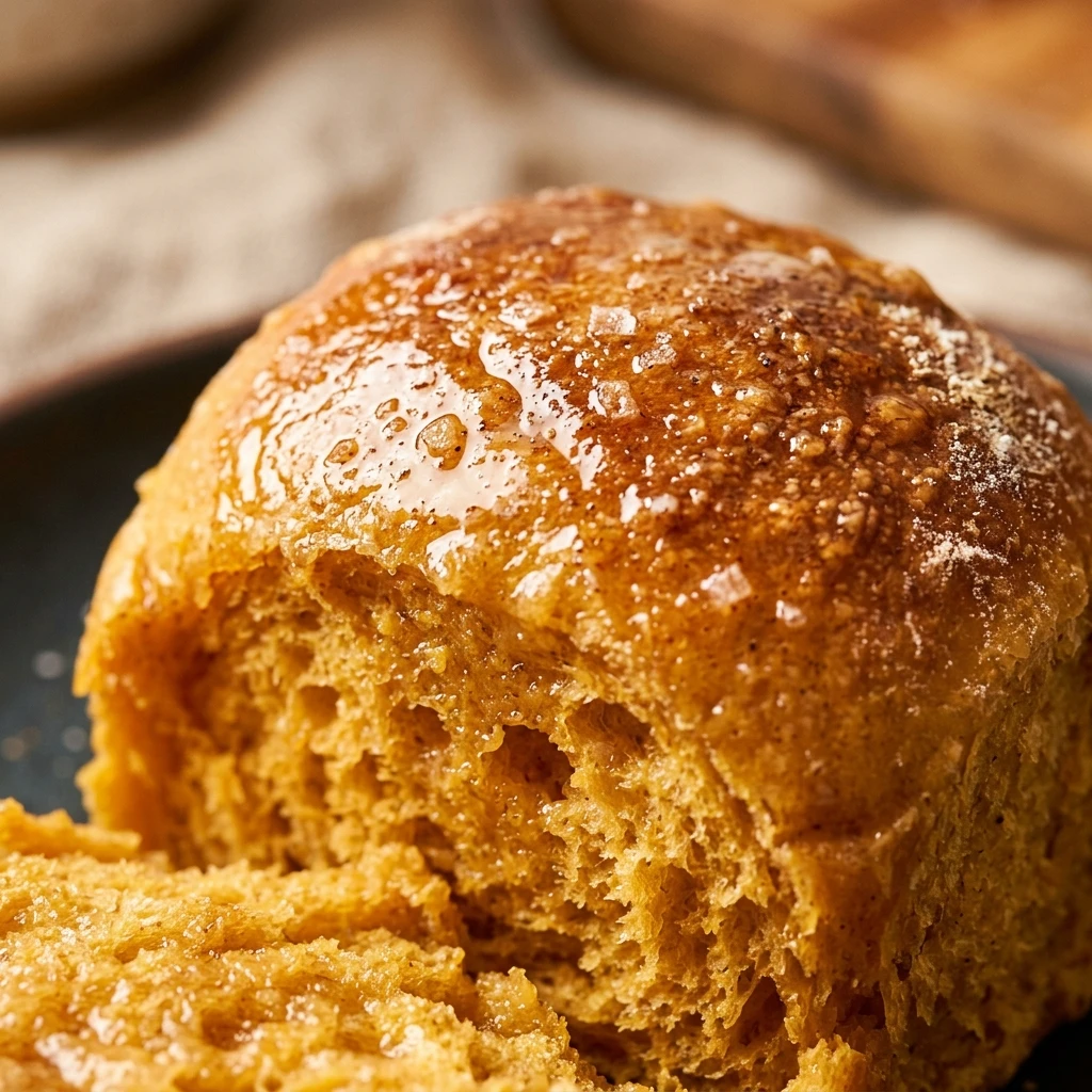 Creamy Soft Pumpkin Dinner Rolls
