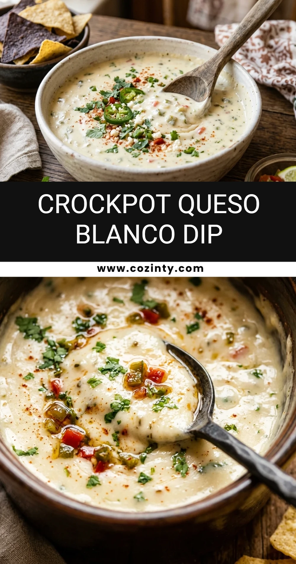 Crockpot Queso Blanco Dip