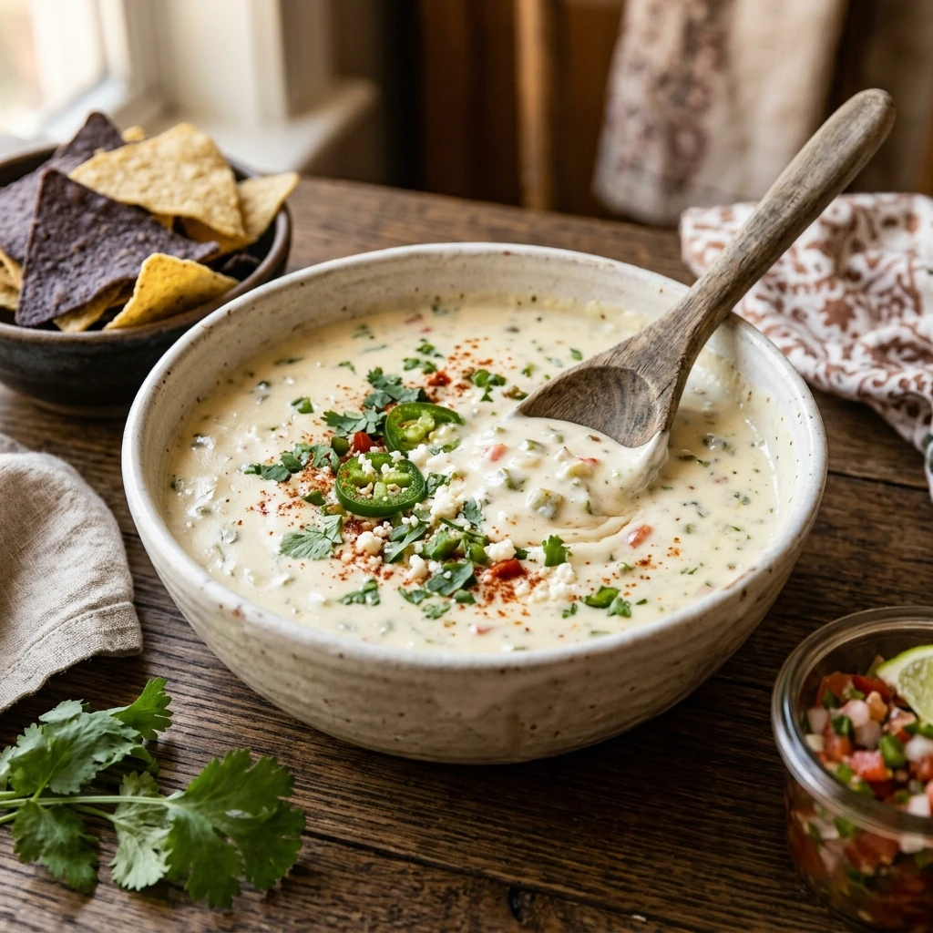 Crockpot Queso Blanco Dip