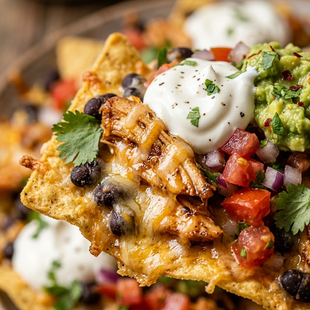 Easy Chicken Nachos Supreme