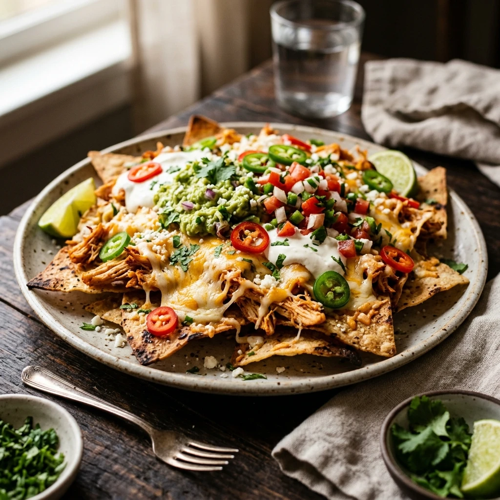 Easy Chicken Nachos Supreme