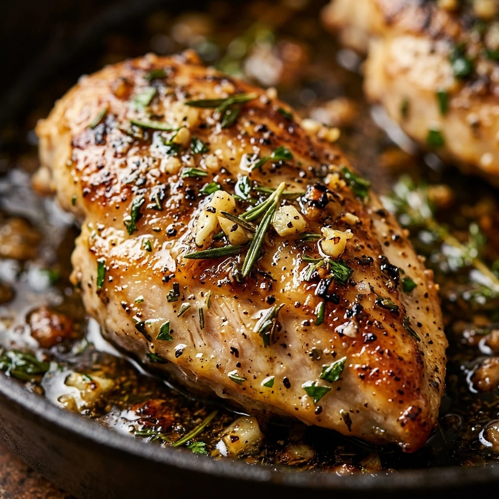 Easy Garlic Herb Chicken Skillet