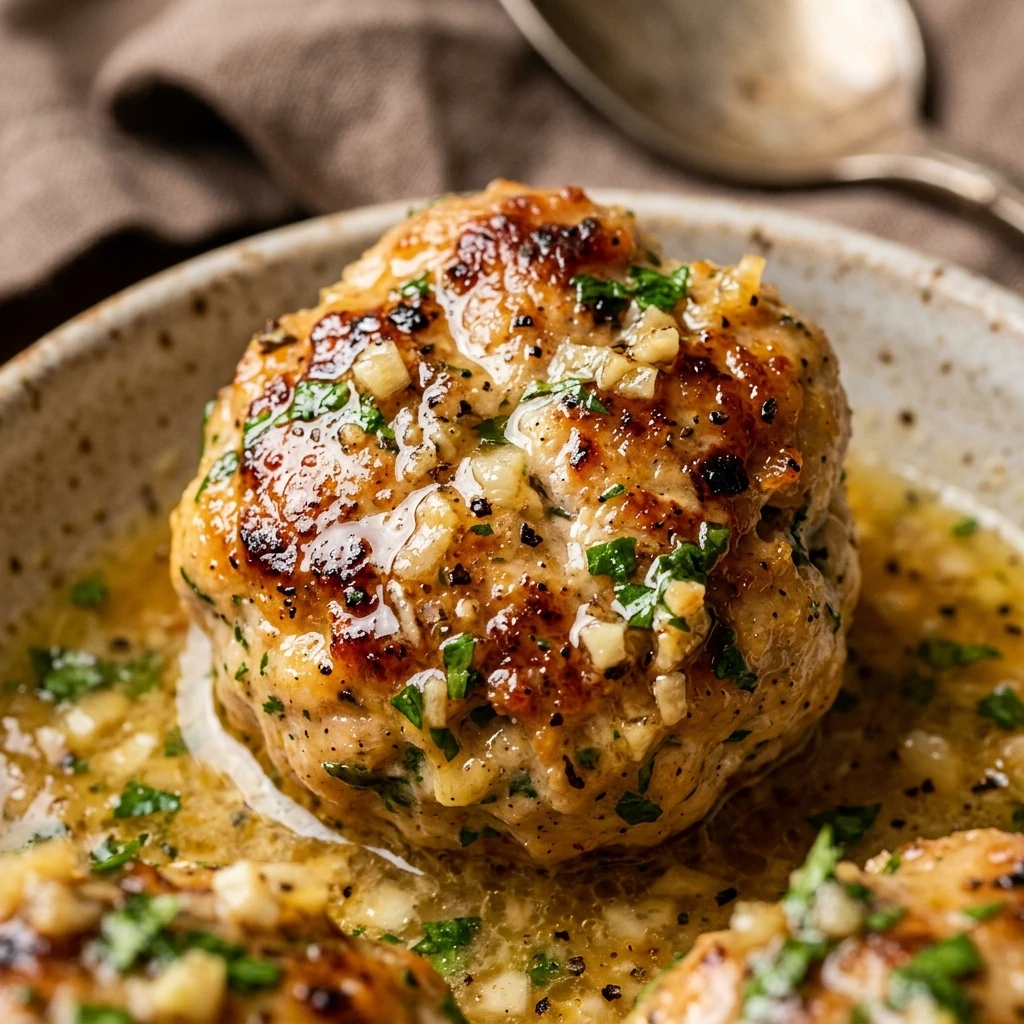 Garlic Butter Chicken Meatballs