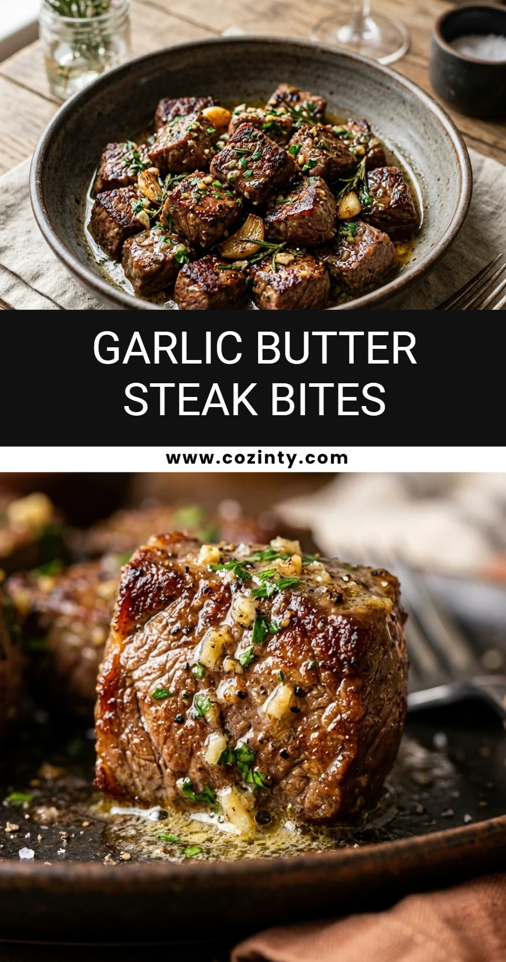 Garlic Butter Steak Bites