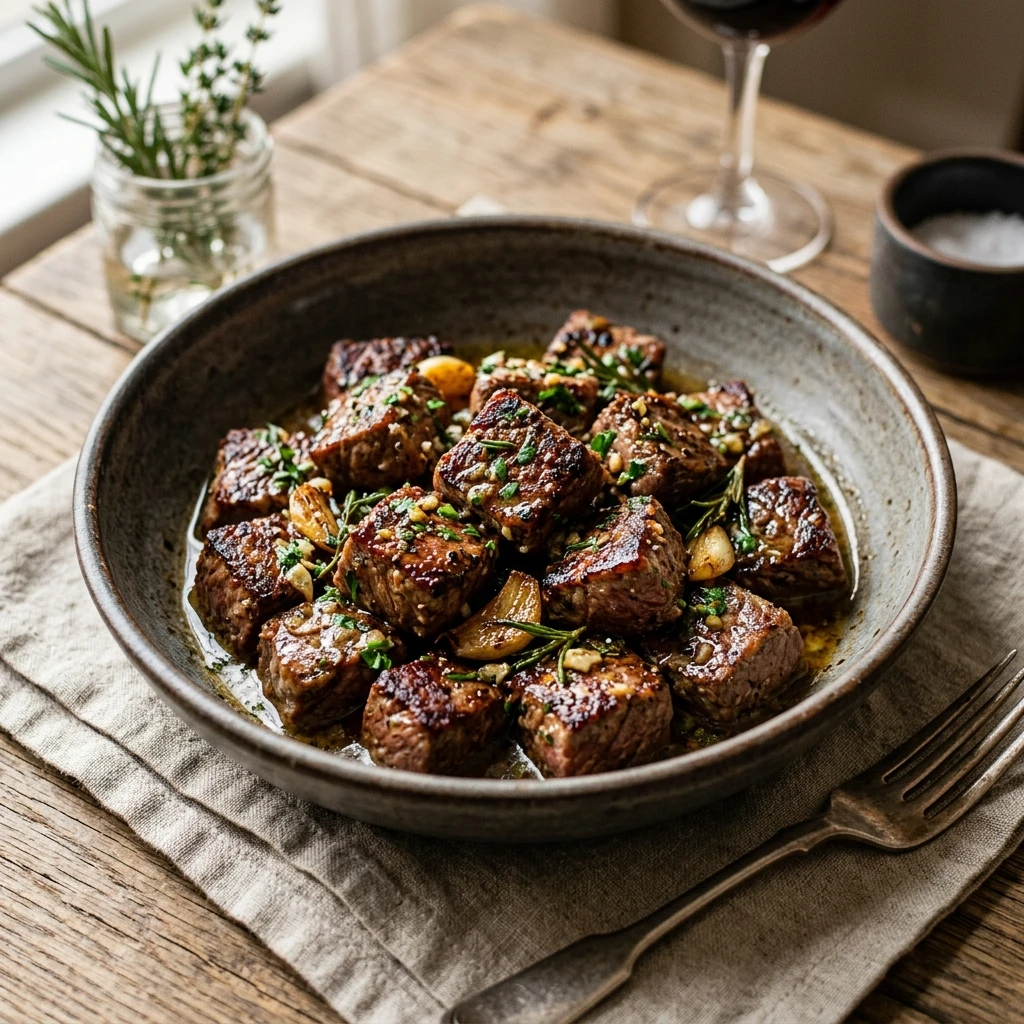 Garlic Butter Steak Bites