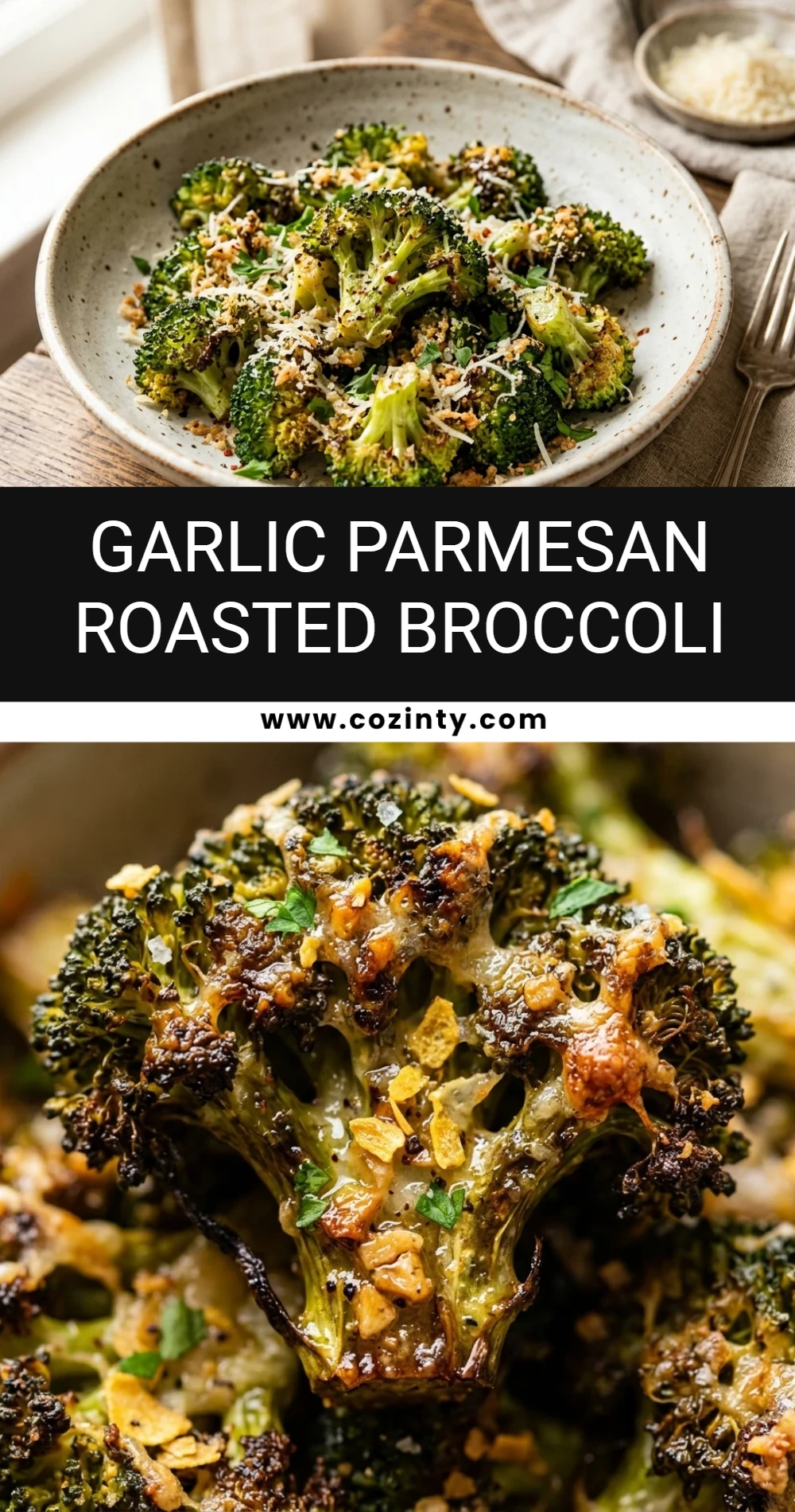 Garlic Parmesan Roasted Broccoli