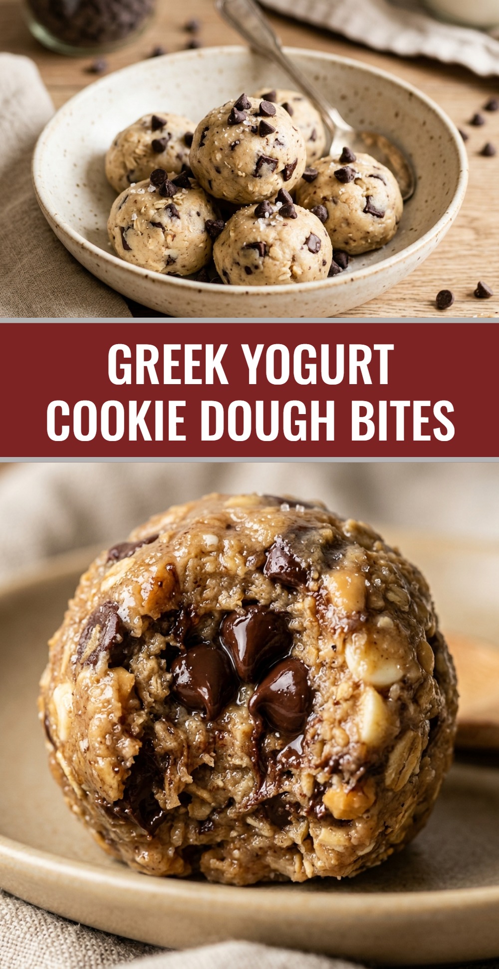 Greek Yogurt Cookie Dough Bites