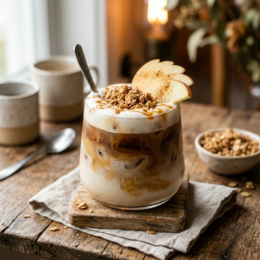 Iced Apple Crisp Oat Milk Macchiato