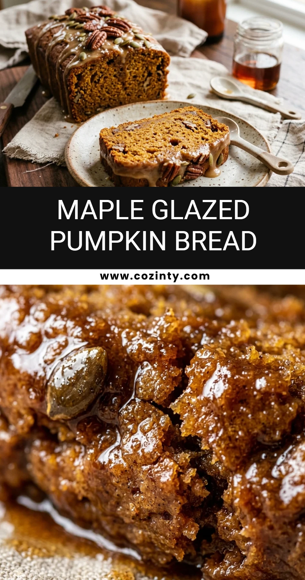 Maple Glazed Pumpkin Bread