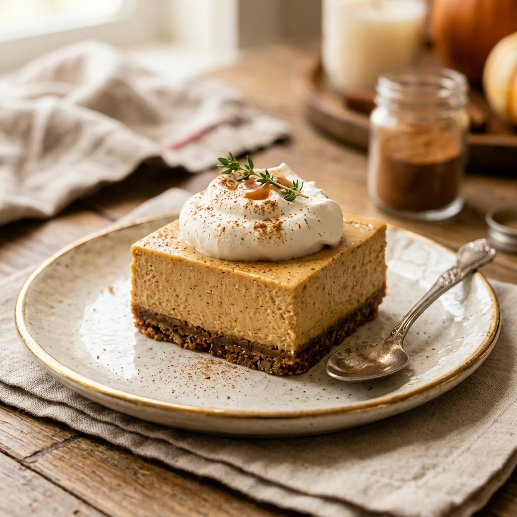 No-Bake Pumpkin Cheesecake Bars