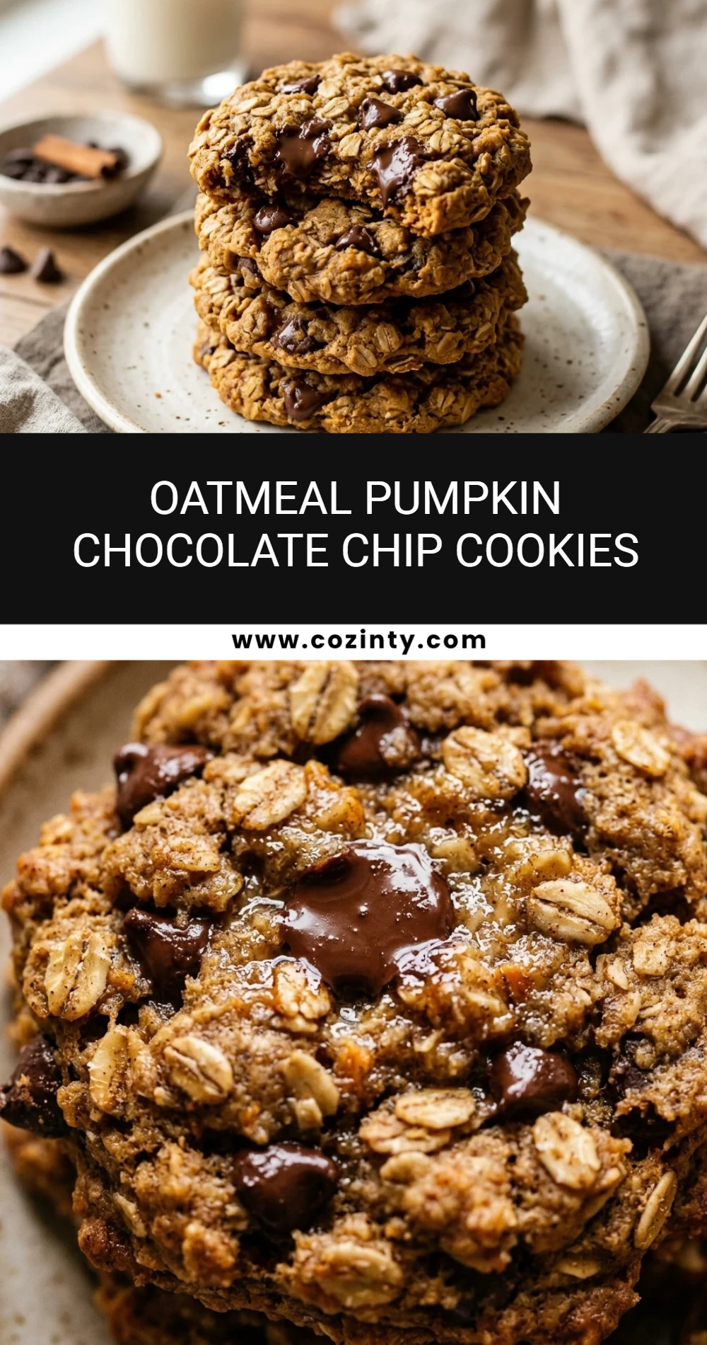Oatmeal Pumpkin Chocolate Chip Cookies