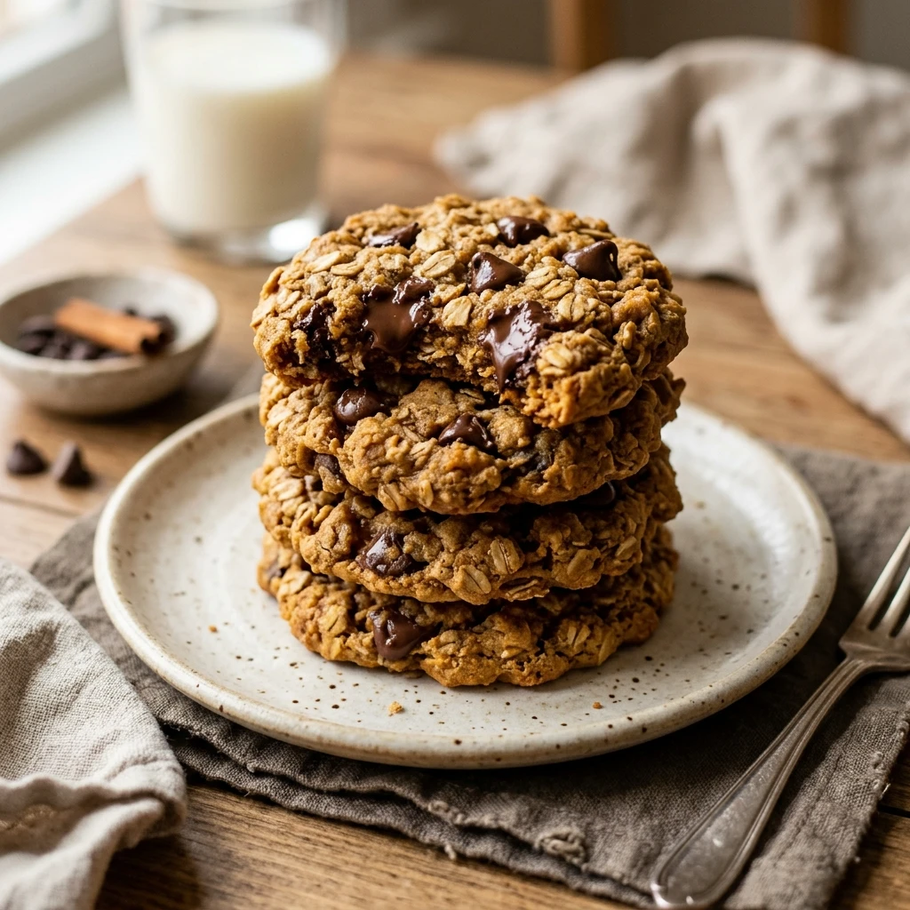 Oatmeal Pumpkin Chocolate Chip Cookies