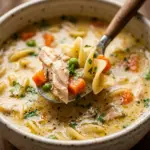 One Pot Creamy Chicken Noodle Soup