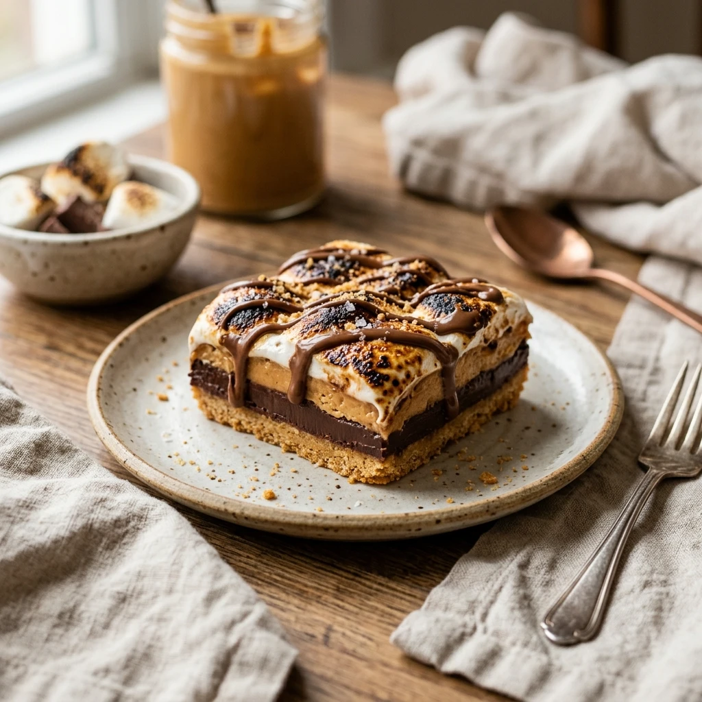 Peanut Butter S'mores Bars