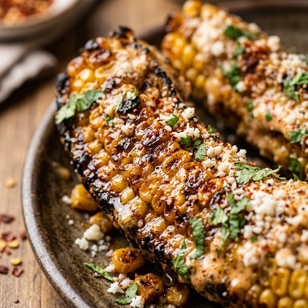 Protein Corn Ribs Elote Air Fryer