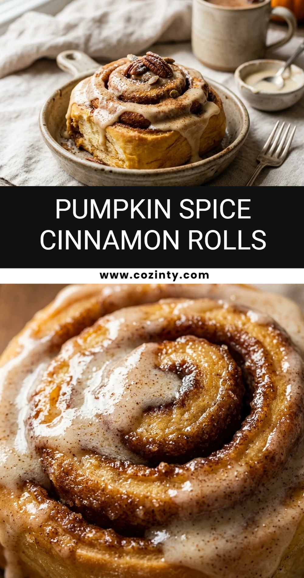 Pumpkin Spice Cinnamon Rolls