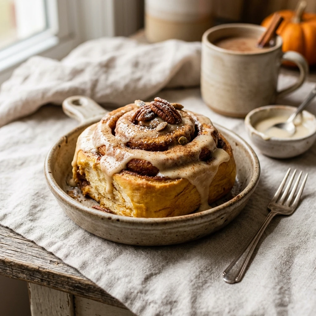 Pumpkin Spice Cinnamon Rolls