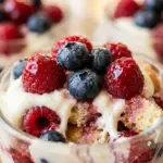 Red White Blue Berry Trifle