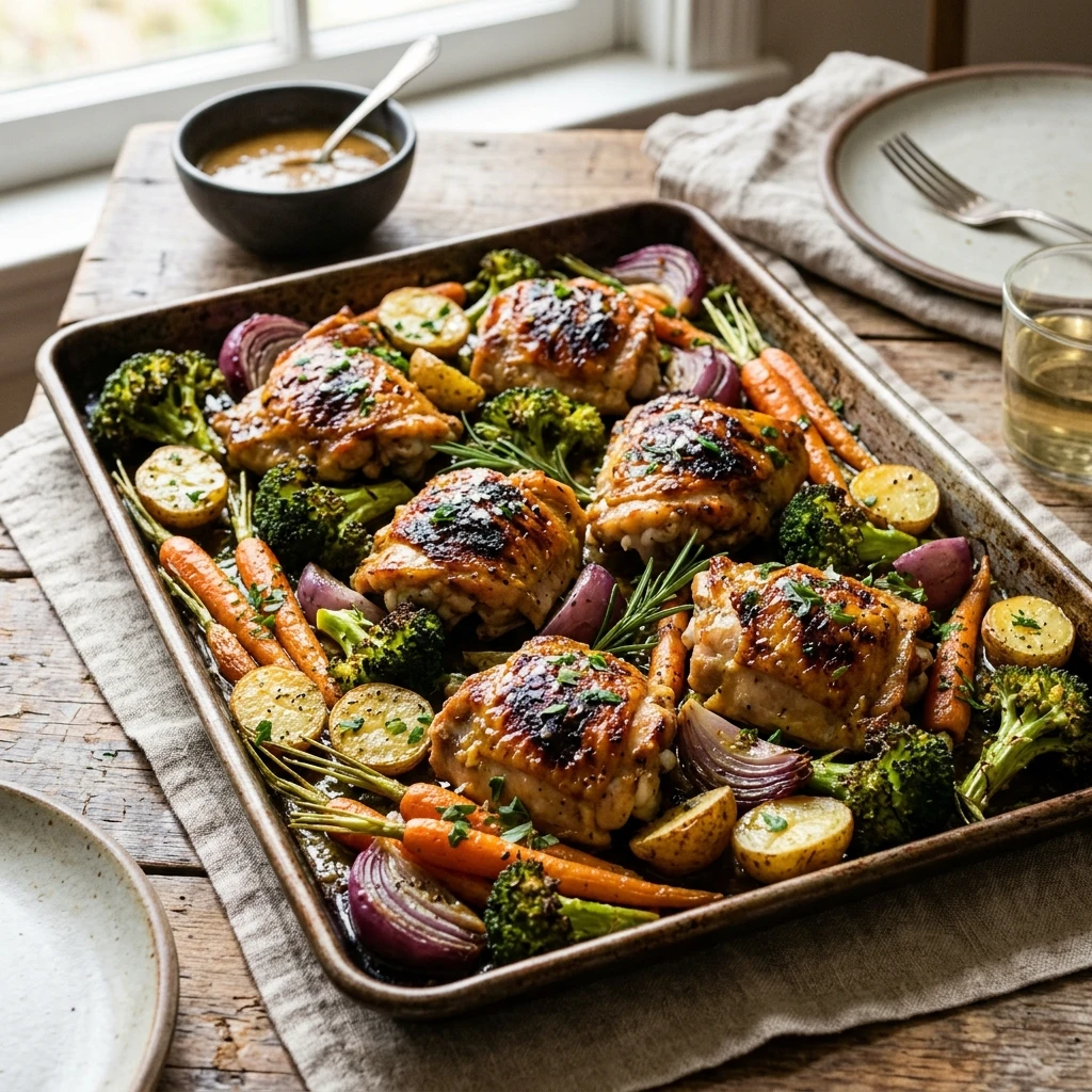 Sheet Pan Chicken And Veggies