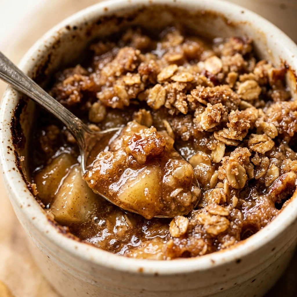 Small Batch Apple Crisp For Two
