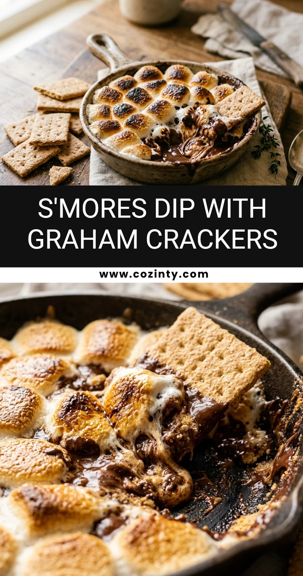 S'mores Dip With Graham Crackers