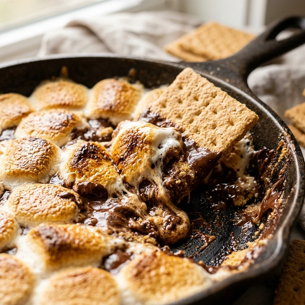 S'mores Dip With Graham Crackers