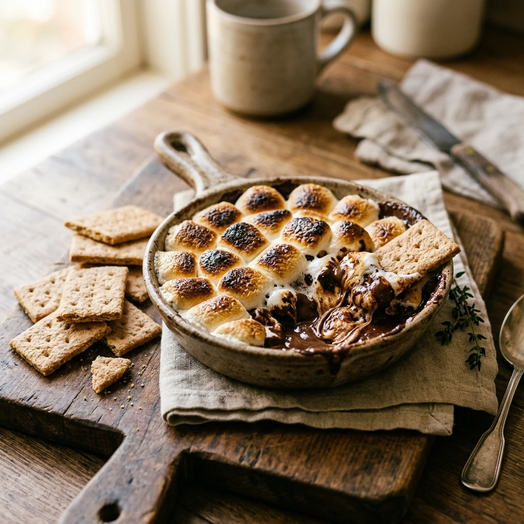 S'mores Dip With Graham Crackers