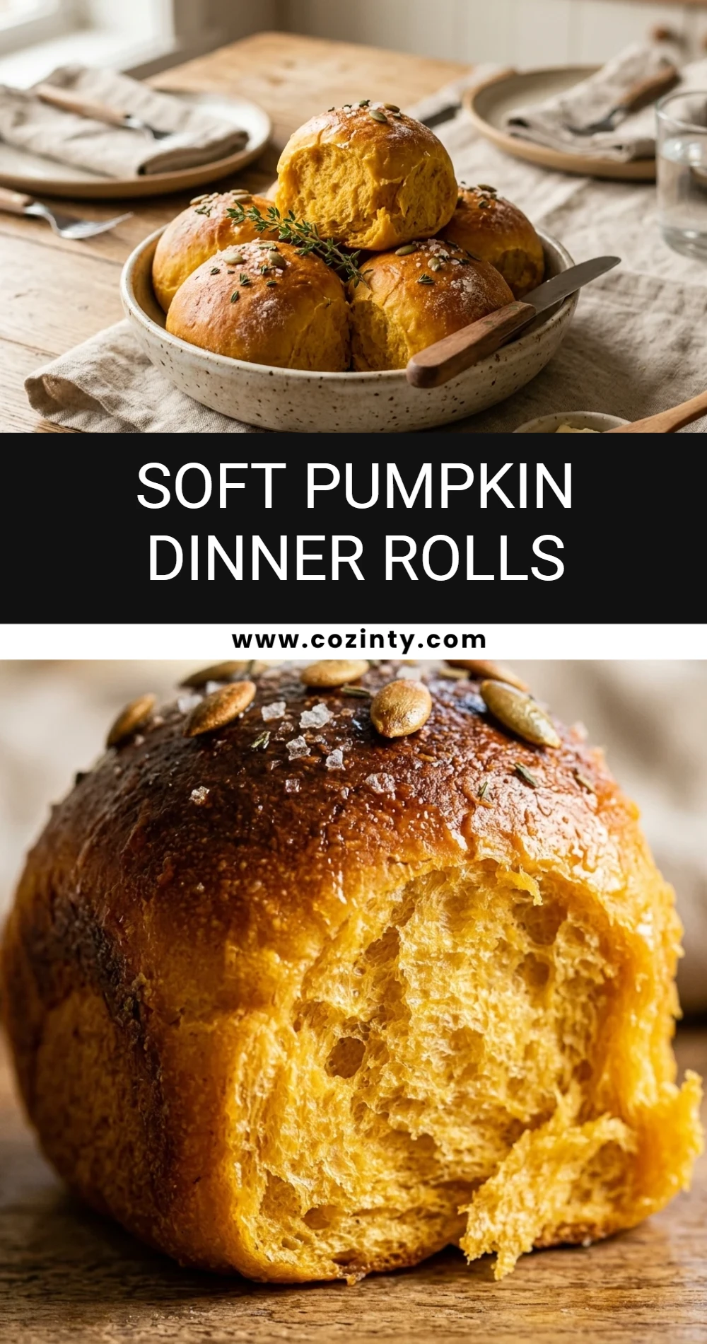 Soft Pumpkin Dinner Rolls