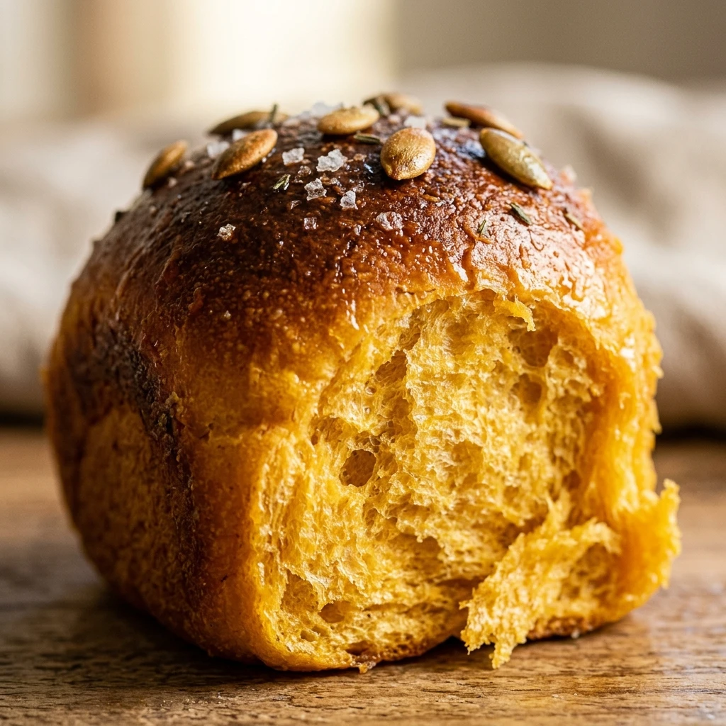 Soft Pumpkin Dinner Rolls