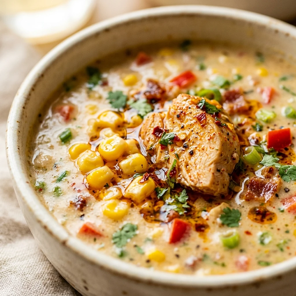 Spicy Chicken And Corn Chowder