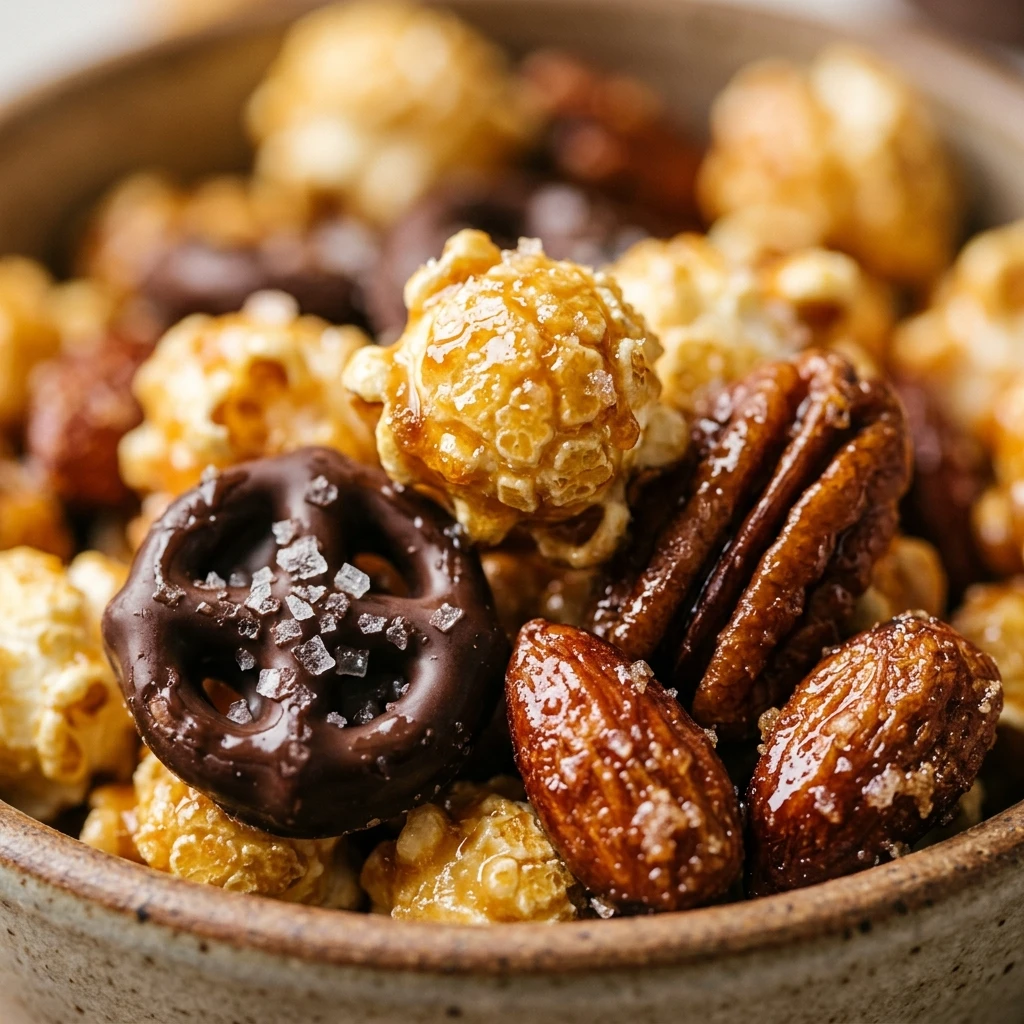 Sweet Salty Popcorn Mix