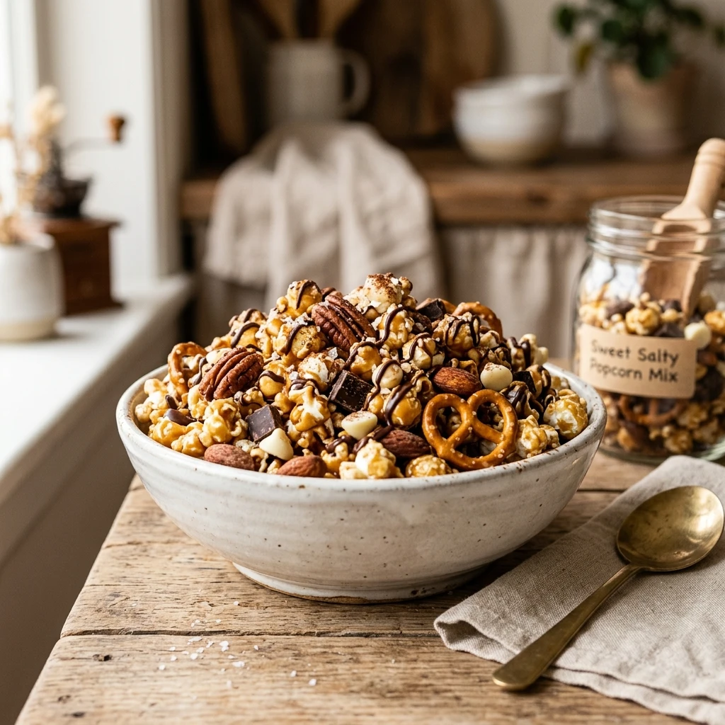 Sweet Salty Popcorn Mix